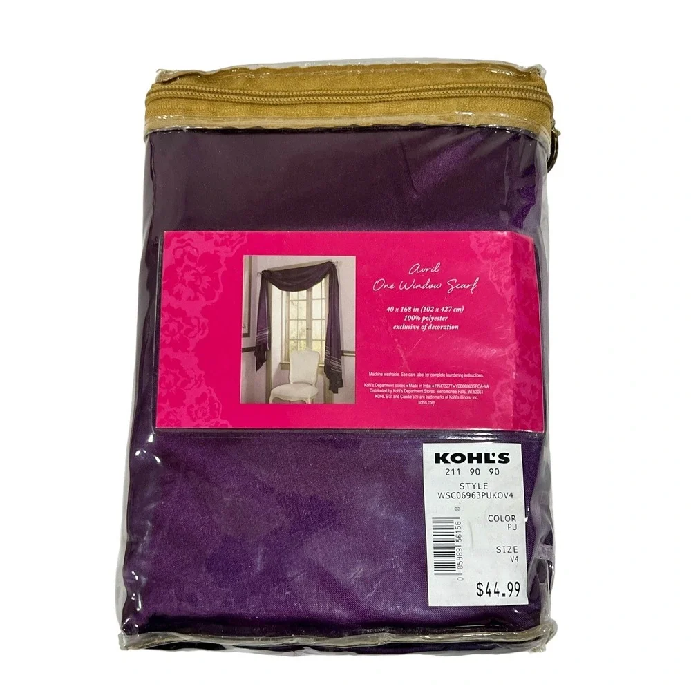 Candie's Avril Purple One Window Scarf - 40